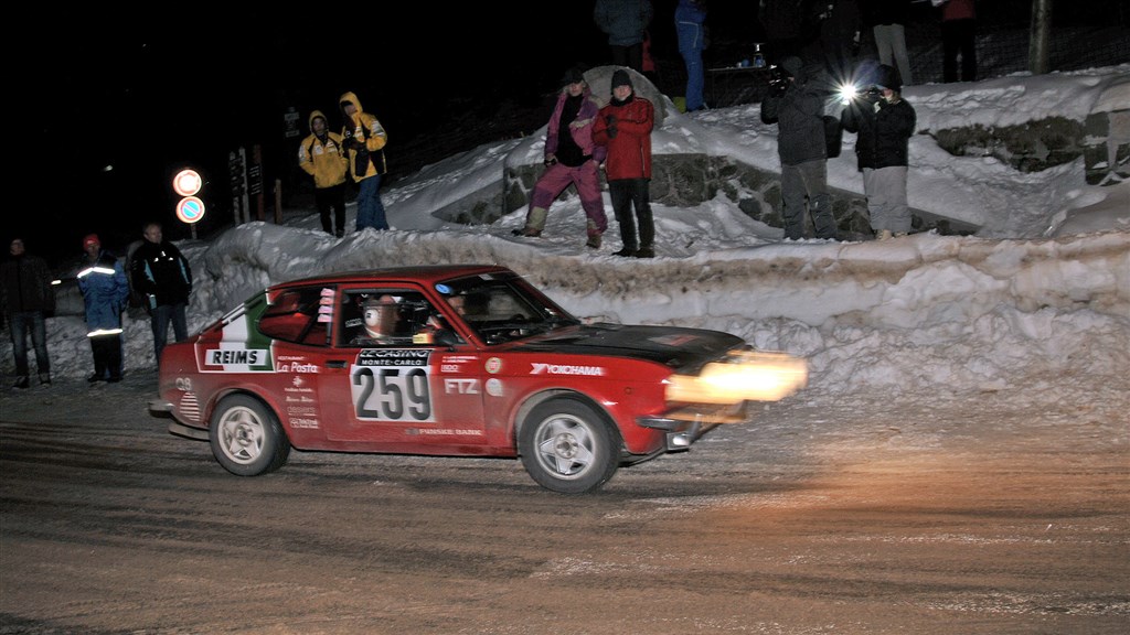 Start nr. 259 på toppen af Col de Turini under 2018 udgaven af Rally Monte Carlo Historique
(Foto: Viggo Johansen, Rallypics.dk)